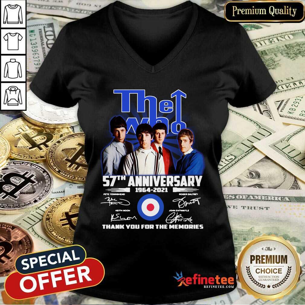 Lovely The Who 57th Anniversary Thank You For The Memories Signatures Shirt