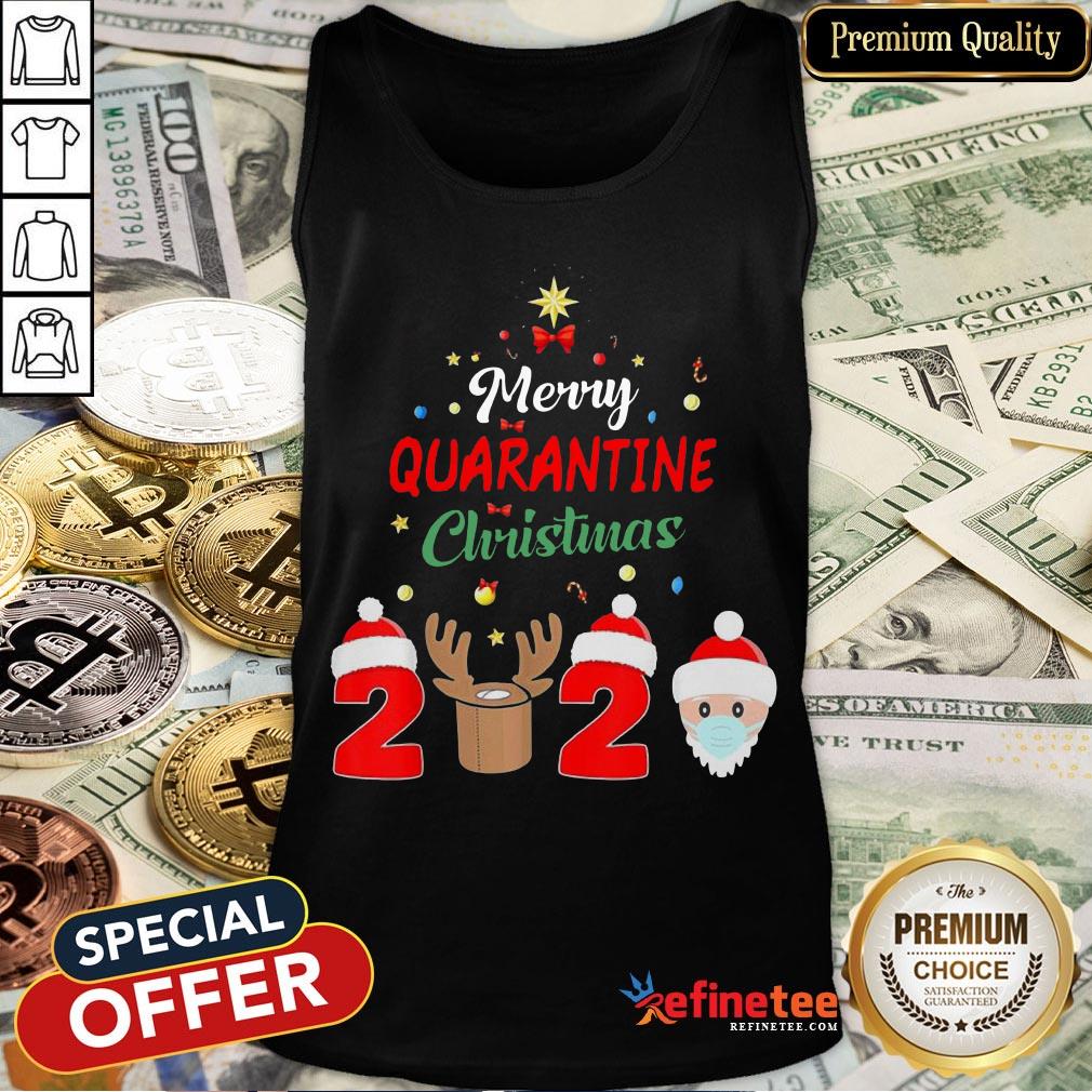 Merry Quarantine Christmas 2020 Xmas Pajamas Holidays Shirt
