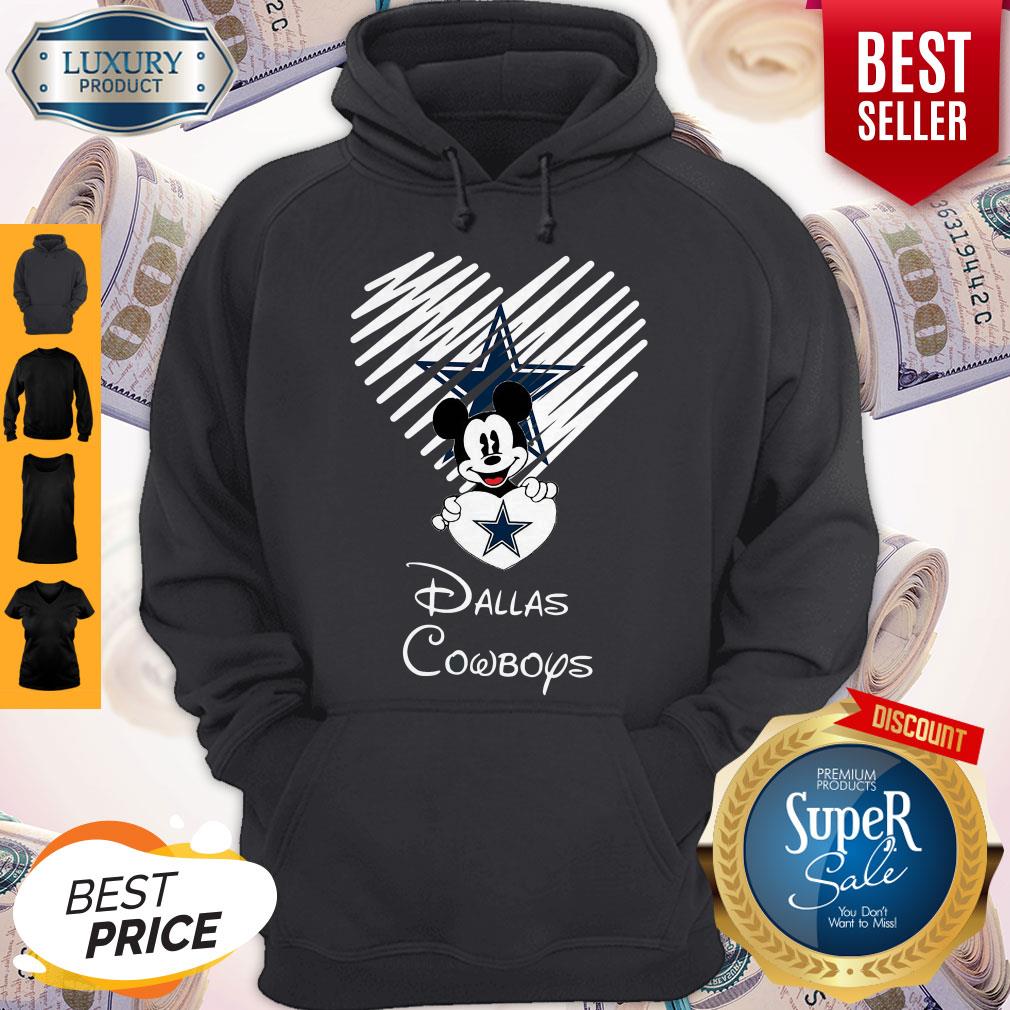Mickey Mouse The Heart Dallas Cowboys Shirt
