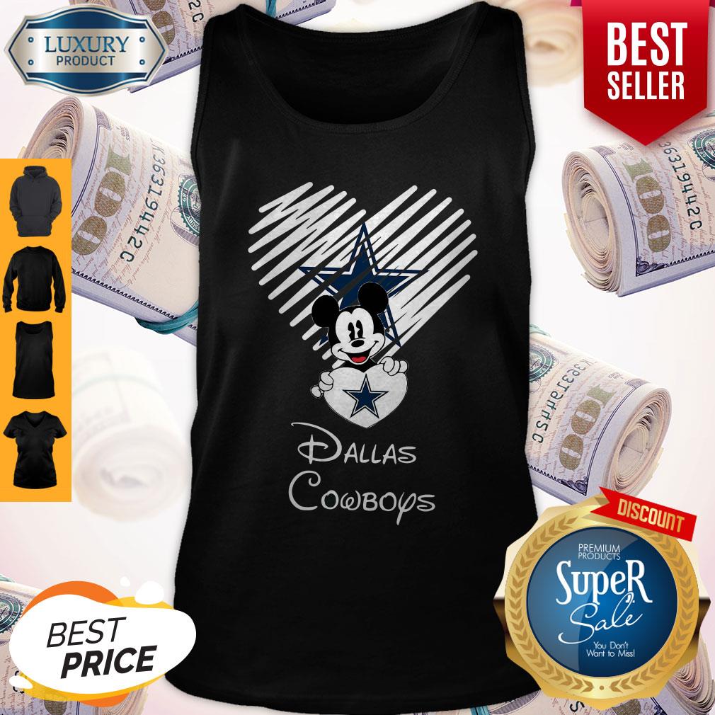 Mickey Mouse The Heart Dallas Cowboys Shirt