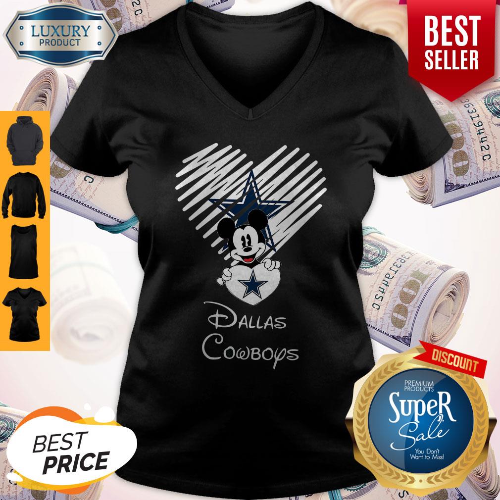 Mickey Mouse The Heart Dallas Cowboys Shirt