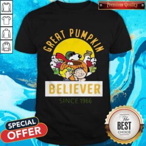 Top Great Pumpkin Believer Since 1966 Shirt