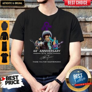 Prince 44th Anniversary 1976-2020 Thank You For The Memories Signature Shirt