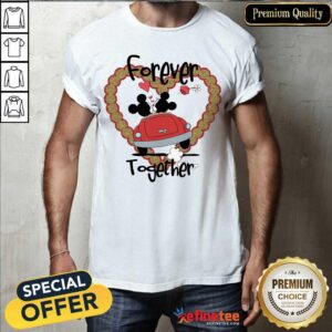 Premium Mickey Mouse And Minnie Mouse Forever Together Valentine Day Shirt