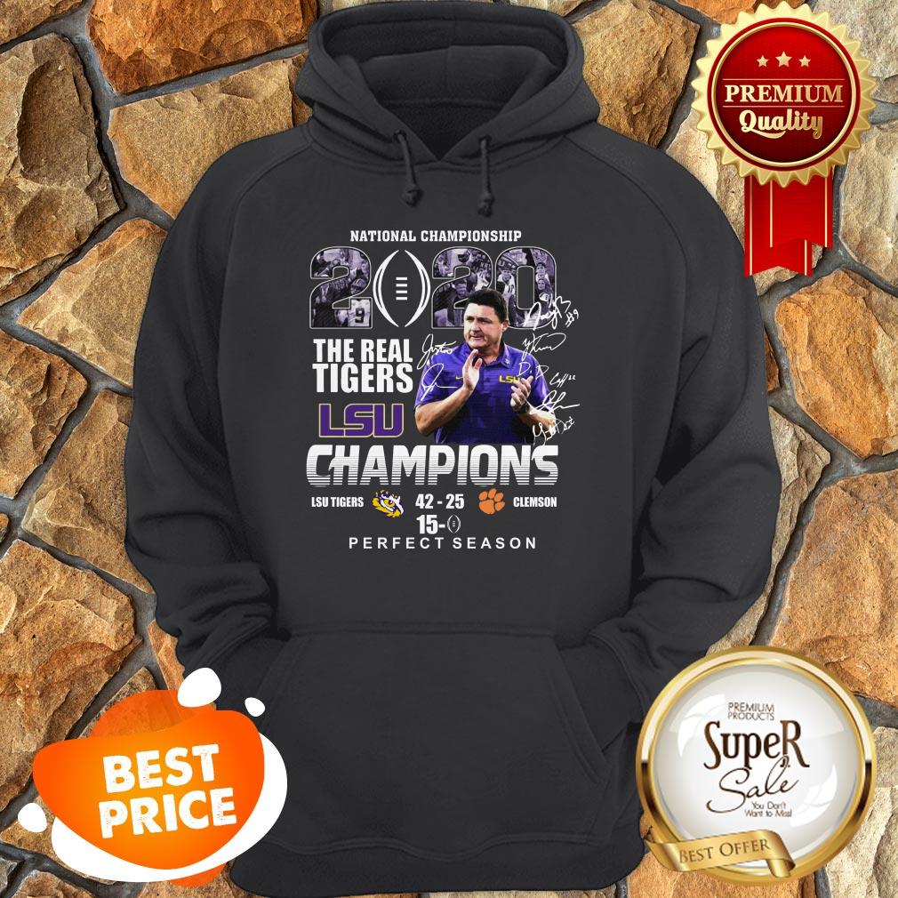 National championship 2020 The Real Tigers LSU Champions Perfect Season Shirt