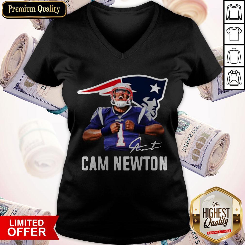 New England Patriots Cam Newton Signature Shirt