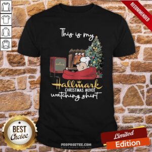 Official Charlie Brown And Snoopy This Is My Hallmark Christmas Movie Watching Shirt