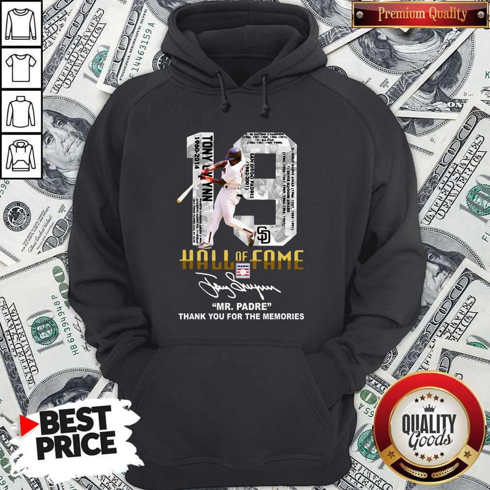 Nice 19 Hall Of Fame Mrpadre Thank You For The Memories Signature Shirt
