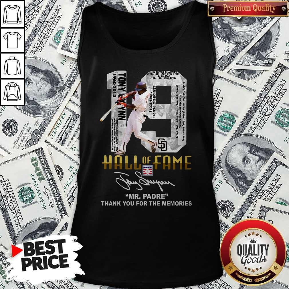 Nice 19 Hall Of Fame Mrpadre Thank You For The Memories Signature Shirt