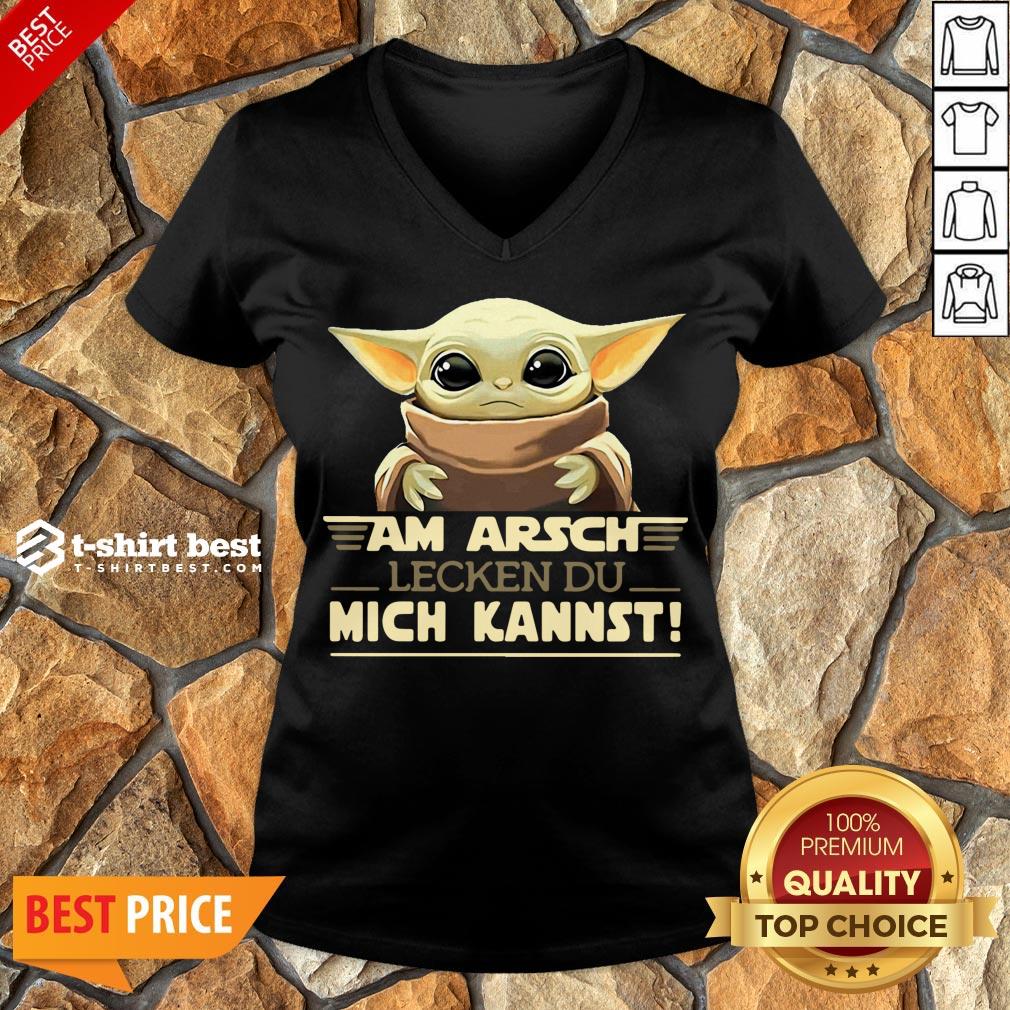 Nice Baby Yoda Am Arsch Lecken Du Mich Kannst Shirt