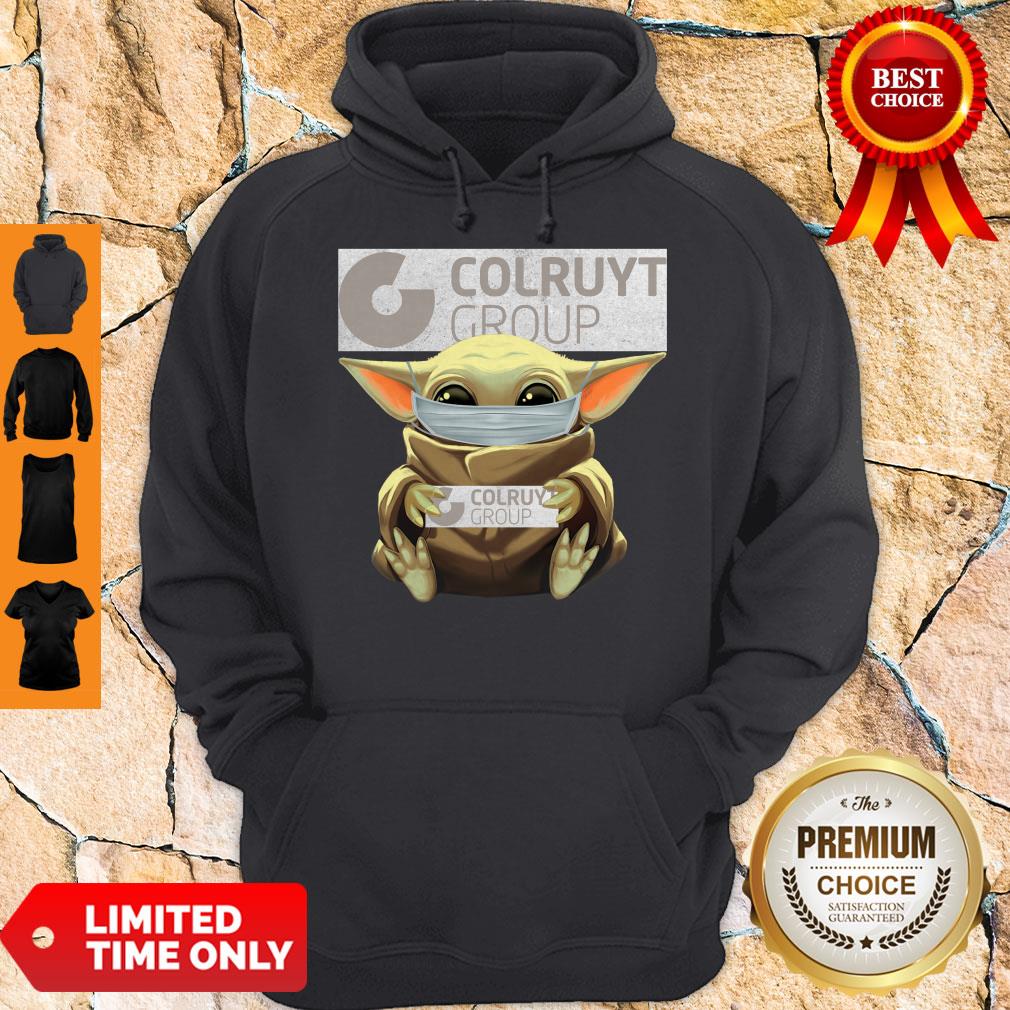 Nice Baby Yoda Mask Hug Colruyt Group Shirt