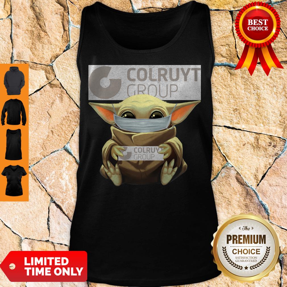 Nice Baby Yoda Mask Hug Colruyt Group Shirt