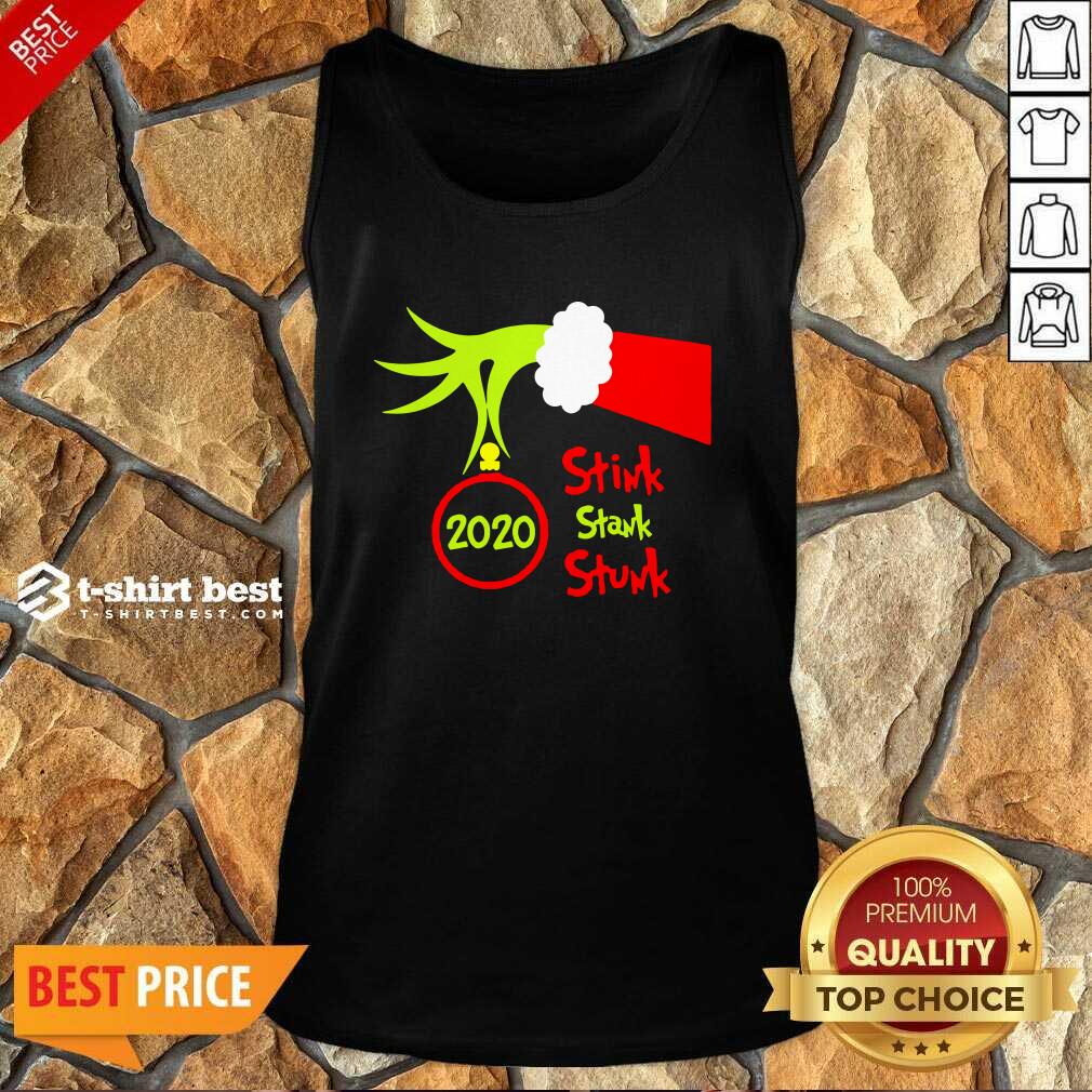 Nice Grinch Hand Holding 2020 Stink Stank Stunk Shirt