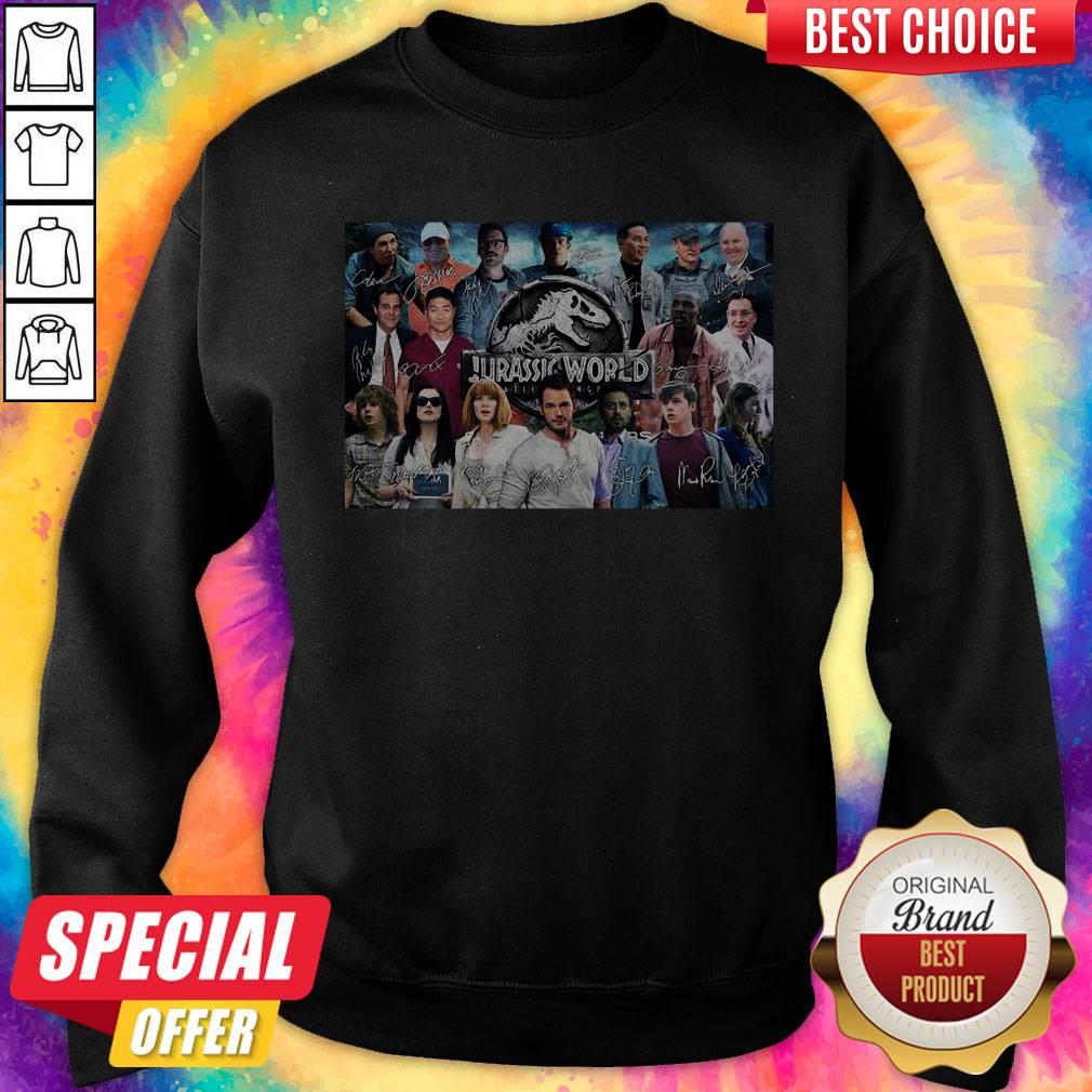 Nice Jurassic World Movie Characters Signatures Shirt