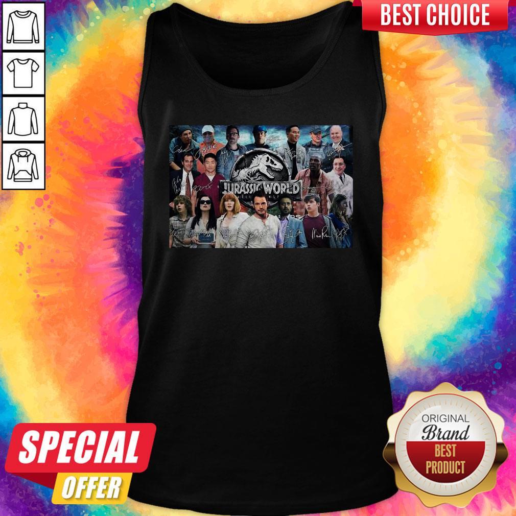 Nice Jurassic World Movie Characters Signatures Shirt