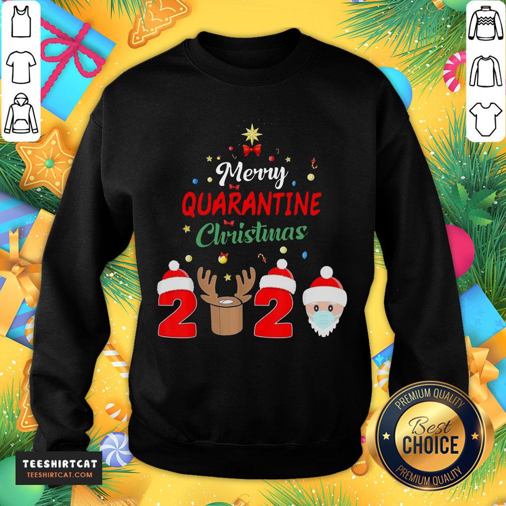 Nice Mery Quarantine Christmas 2020 Xmas Pajamas Holidays Shirt