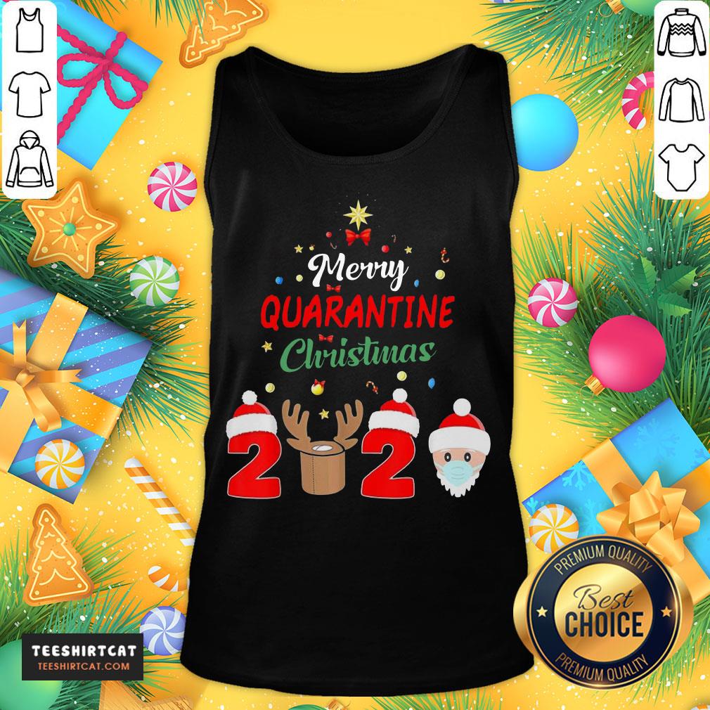 Nice Mery Quarantine Christmas 2020 Xmas Pajamas Holidays Shirt