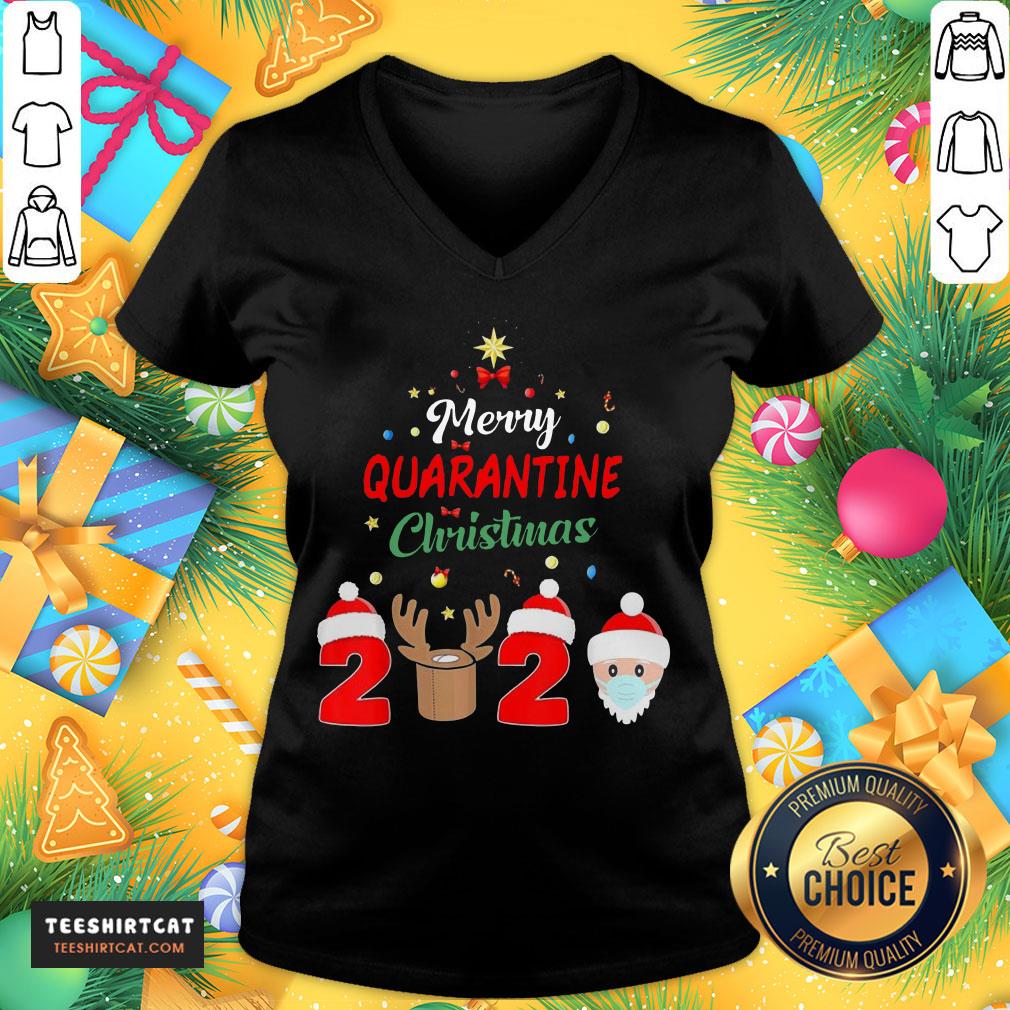 Nice Mery Quarantine Christmas 2020 Xmas Pajamas Holidays Shirt