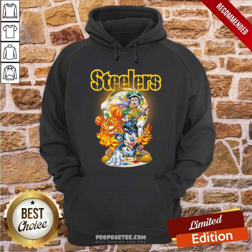 Nice Mickey Mouse Pumpkin Pittsburgh Steelers Halloween Shirt