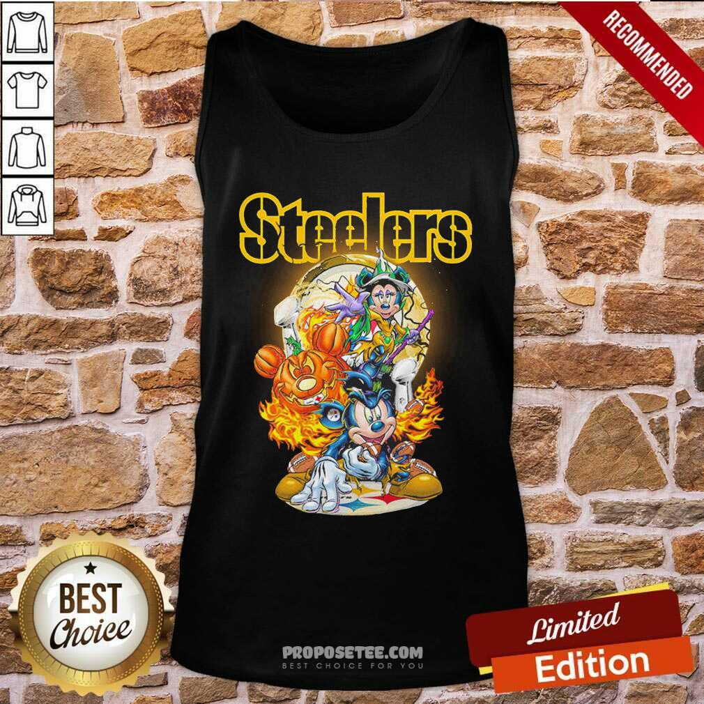 Nice Mickey Mouse Pumpkin Pittsburgh Steelers Halloween Shirt