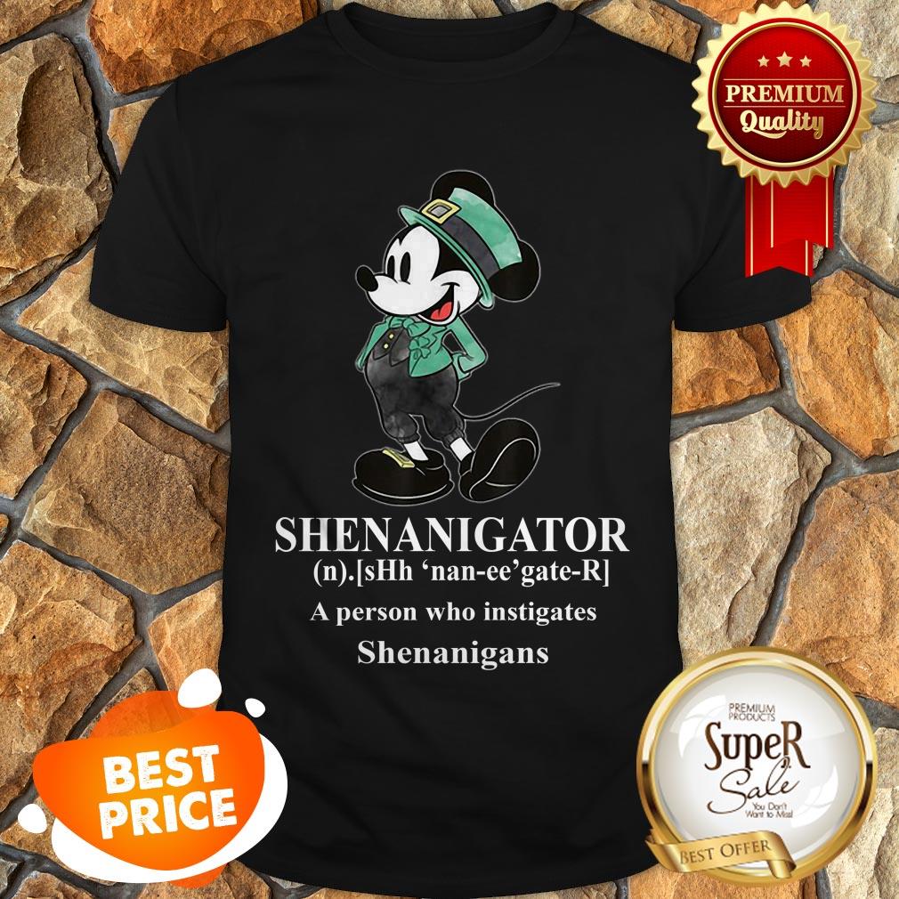 Nice Mickey Mouse Shenanigator Define St. Patrick’s Day Shirt