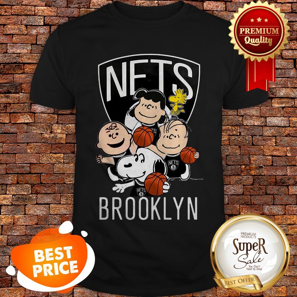 Nice Peanut Characters Mashup Brooklyn Nets Shirt