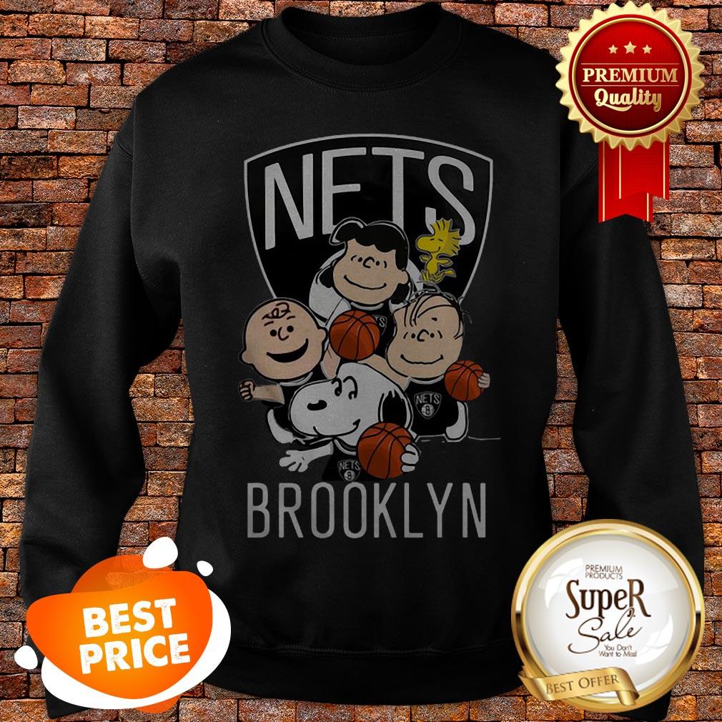 Nice Peanut Characters Mashup Brooklyn Nets Shirt