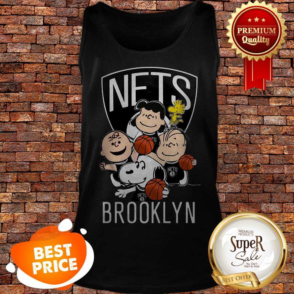 Nice Peanut Characters Mashup Brooklyn Nets Shirt