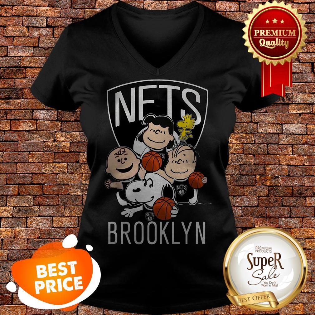 Nice Peanut Characters Mashup Brooklyn Nets Shirt