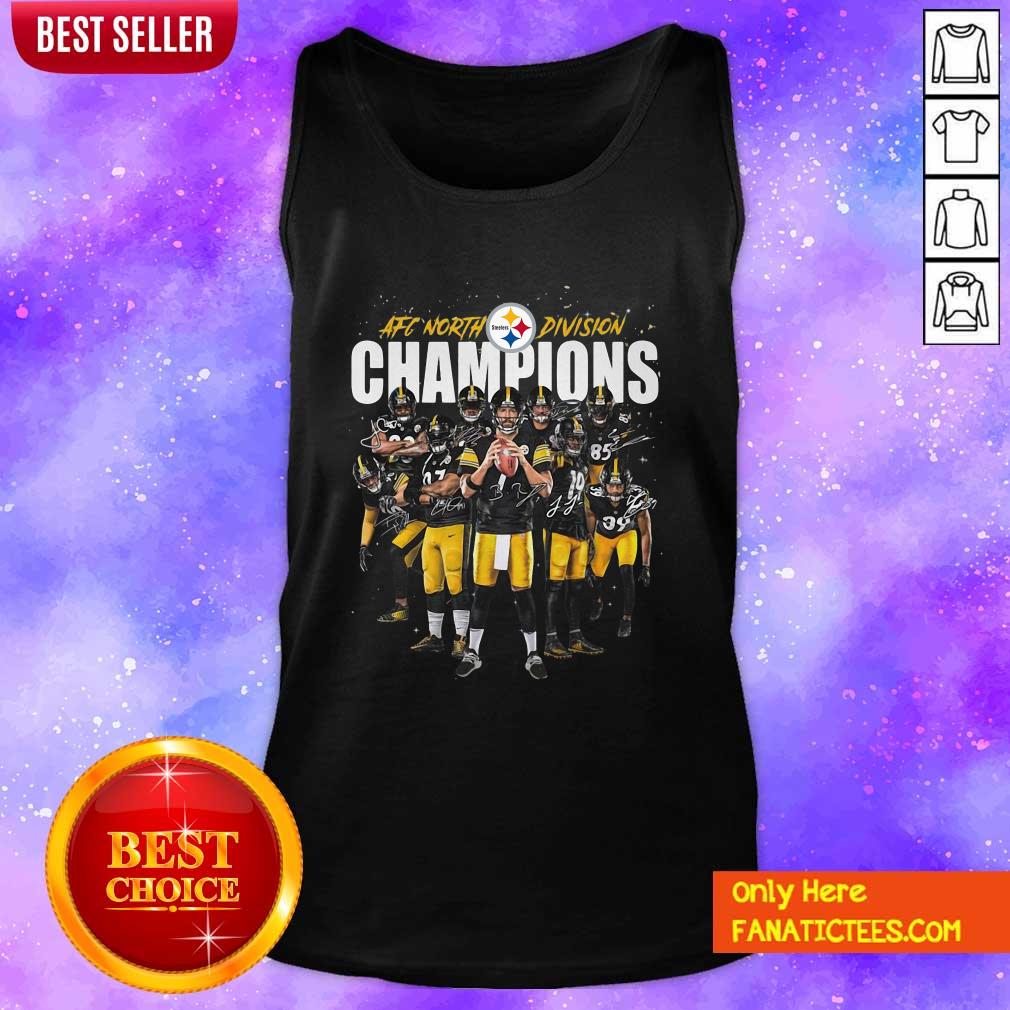 Nice Pittsburgh Steelers AFC North Division Champions Signatures Shirt