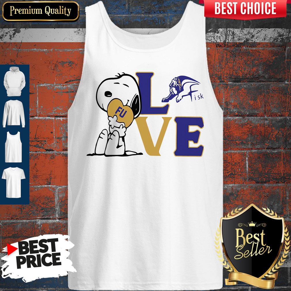 Nice Snoopy Love Fu Fisk University Heart Shirt