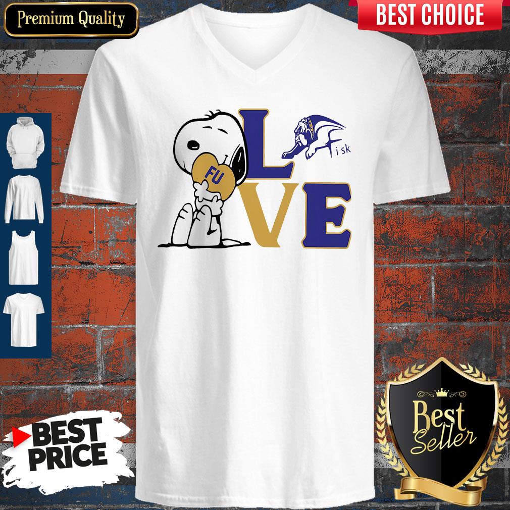 Nice Snoopy Love Fu Fisk University Heart Shirt