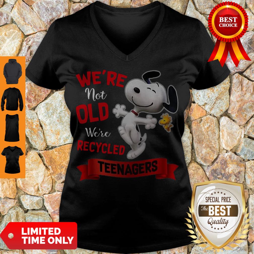 Nice Snoopy We’re Not Old We’re Recycled Teenagers Shirt
