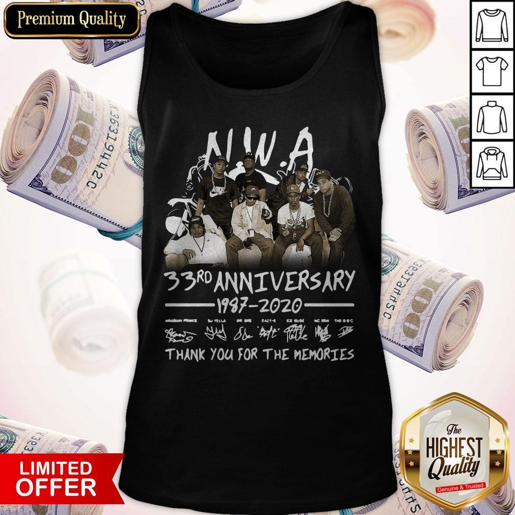 NWA 33rd Anniversary 1978 2020 Thank You For The Memories Signatures Shirt