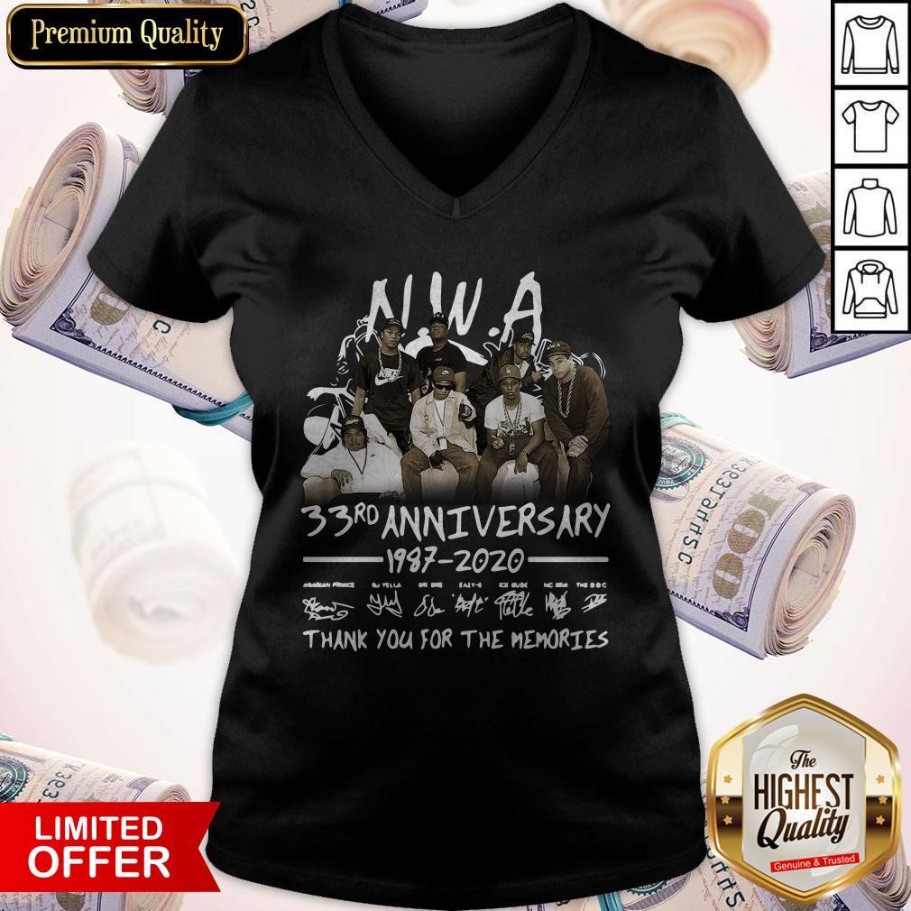 NWA 33rd Anniversary 1978 2020 Thank You For The Memories Signatures Shirt