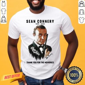 Pretty Sean Connery 007 1930-2020 Signature Thank You For The Memories Shirt