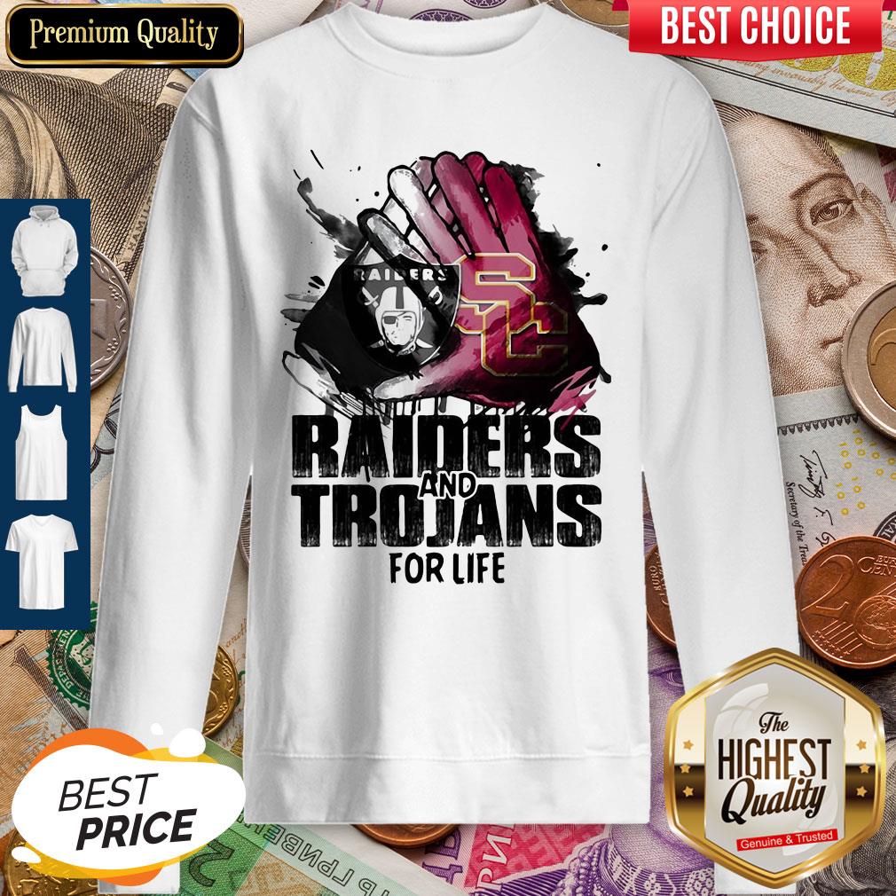 Oakland Raiders And Southern California Trojans For Life Art Shirt