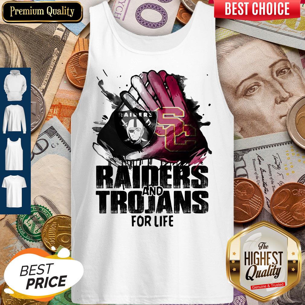 Oakland Raiders And Southern California Trojans For Life Art Shirt