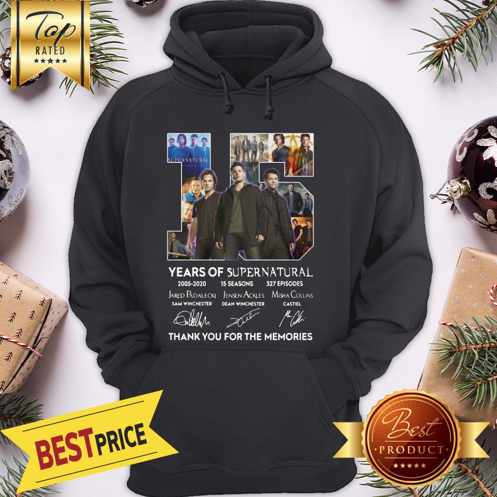 Official 15 Years Of Supernatural Thank You For The Memories Shirt