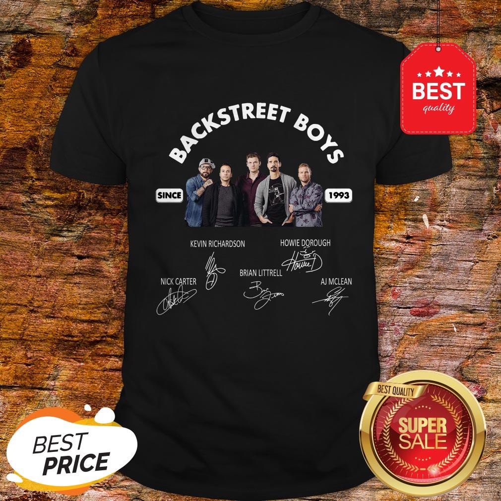 Official Backstreet Boys since 1993 DNA World Tour Signatures Shirt