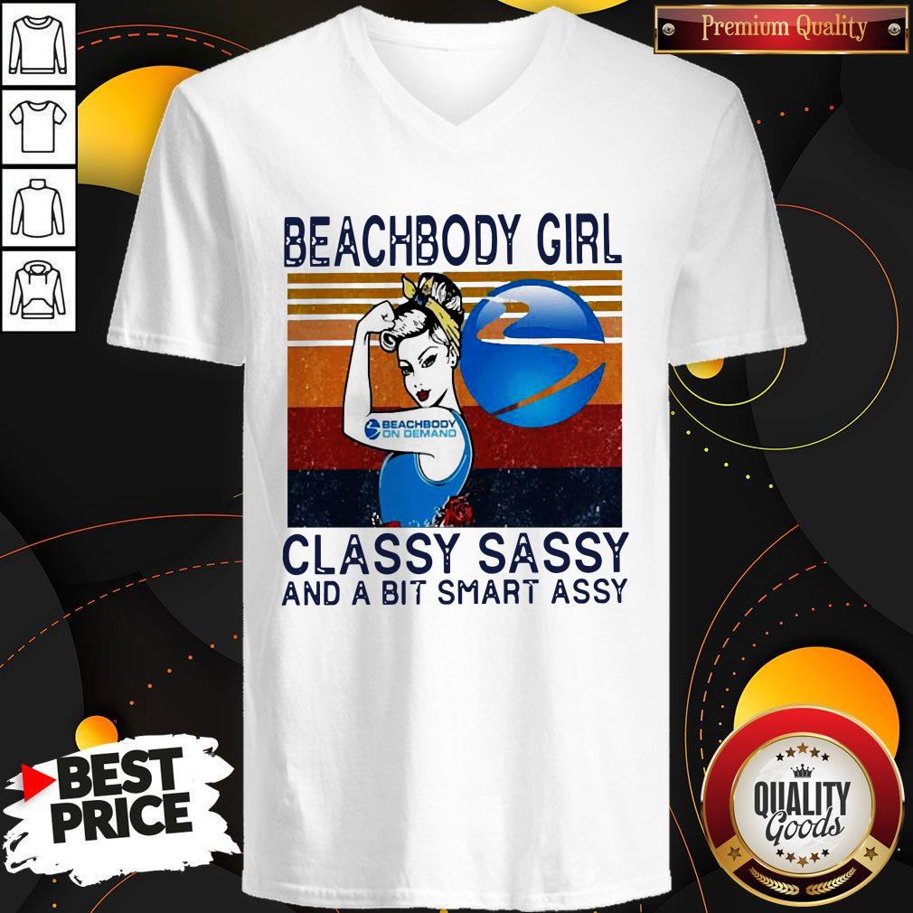 Official Beachbody Girl Classy Sassy And A Bit Smart Assy Vintage Shirt