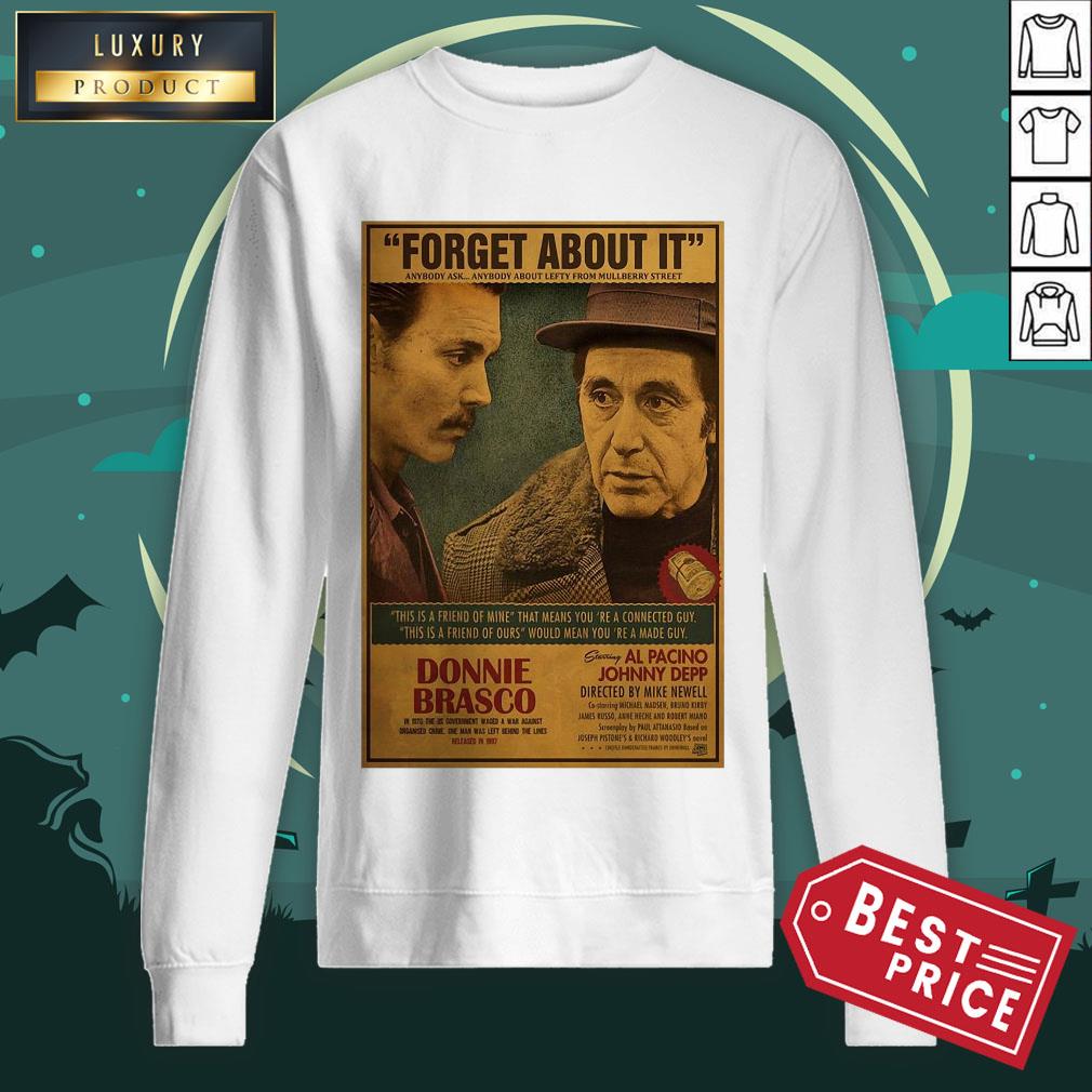 Official Donnie Brasco Al Pacino Johnny Depp Retro Movie Print Shirt