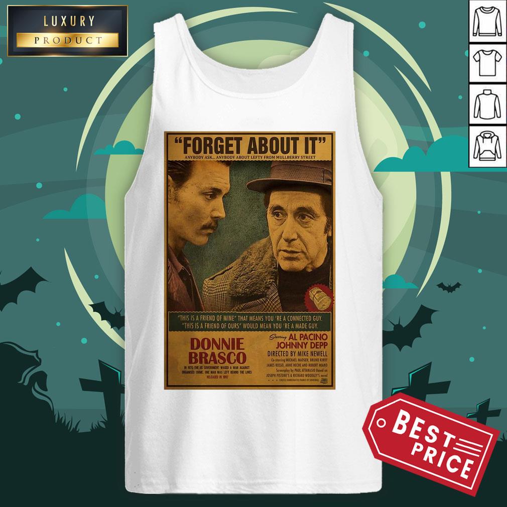 Official Donnie Brasco Al Pacino Johnny Depp Retro Movie Print Shirt