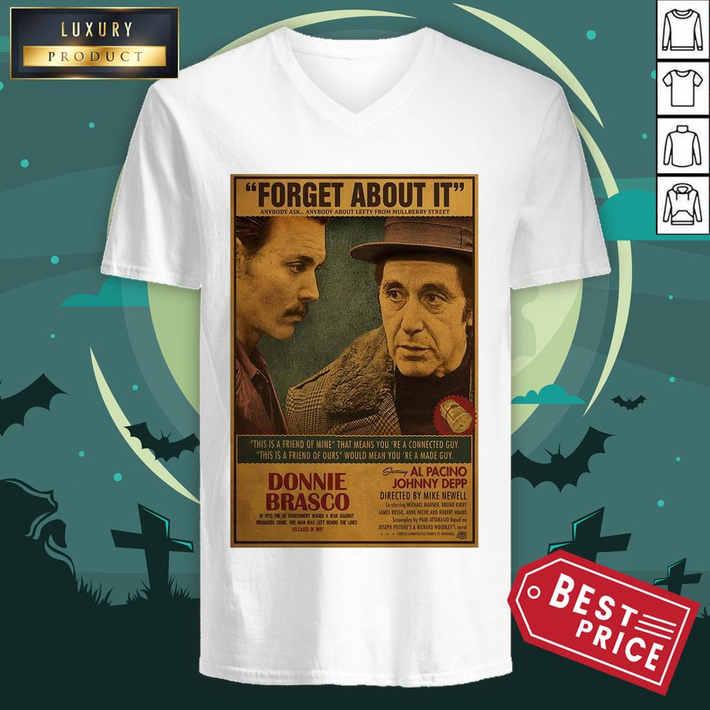 Official Donnie Brasco Al Pacino Johnny Depp Retro Movie Print Shirt