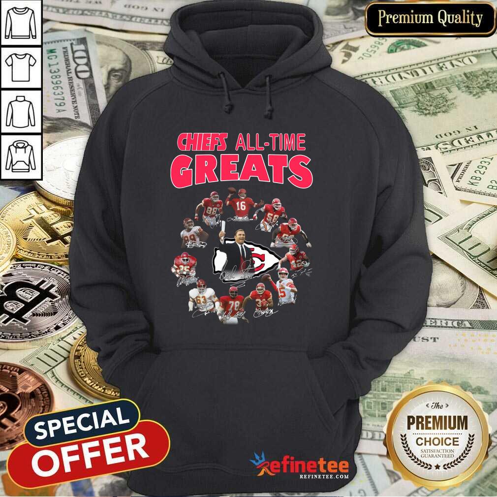 Official Kansas City Chiefs All-time Greats Signatures Shirt