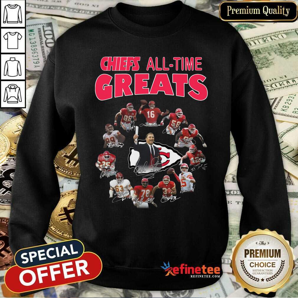 Official Kansas City Chiefs All-time Greats Signatures Shirt