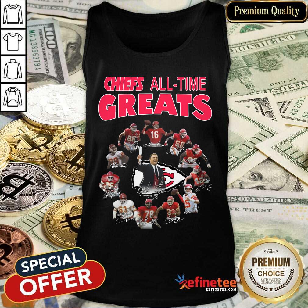 Official Kansas City Chiefs All-time Greats Signatures Shirt