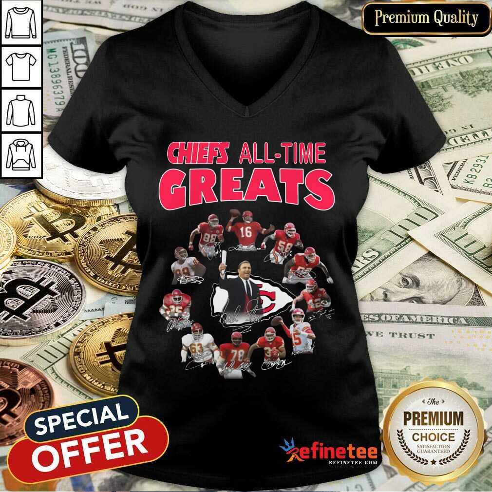Official Kansas City Chiefs All-time Greats Signatures Shirt