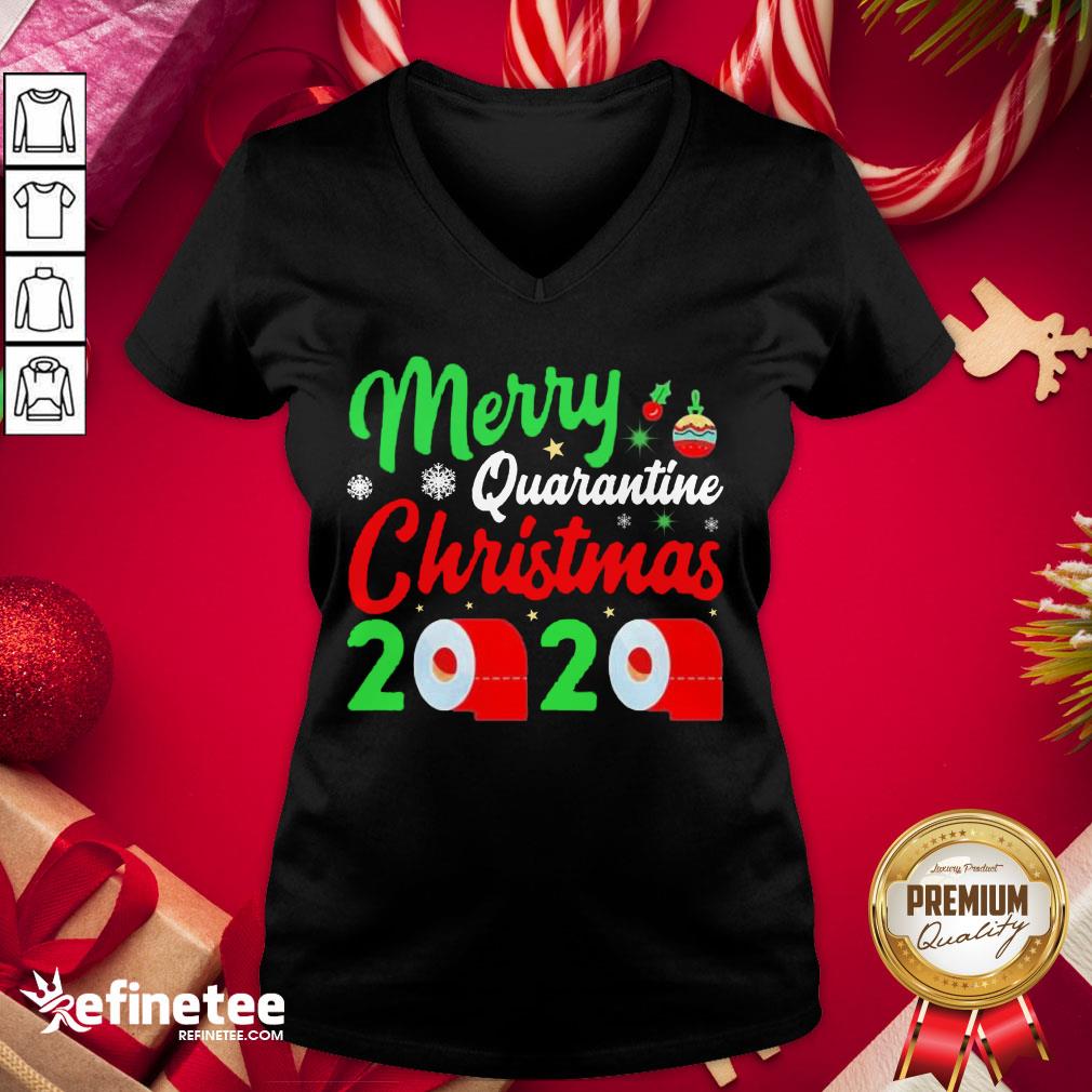 Official Merry Quarantine Christmas 2020 Funny Pajamas Gift Shirt