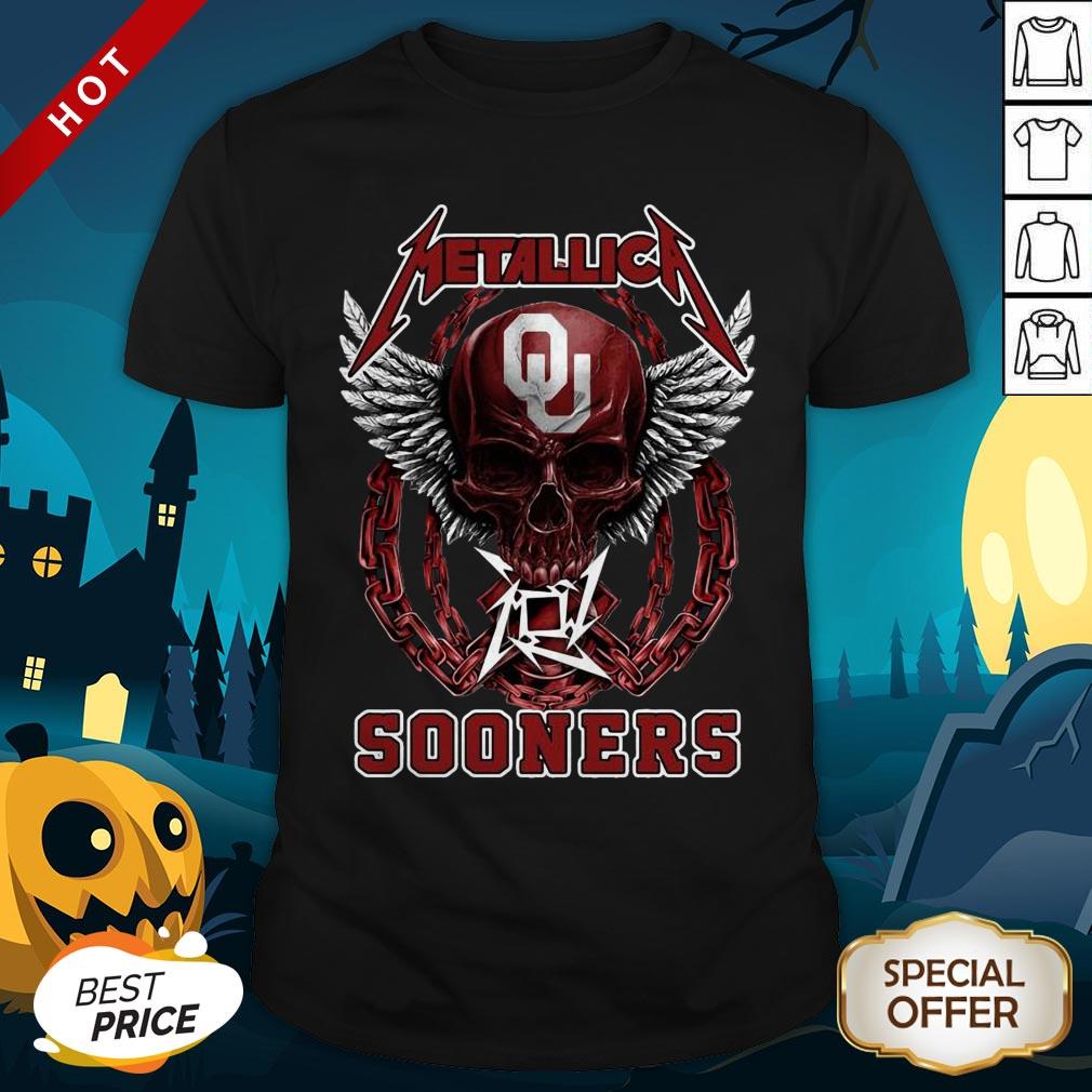 Official Skull Metallica Sooners Shirt